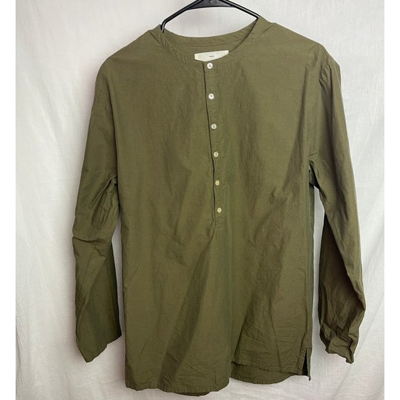 SMOCK Olive Green Long Sleeve Extended Length Shirt [SIZE MEDIUM] - Picture 1 of 2